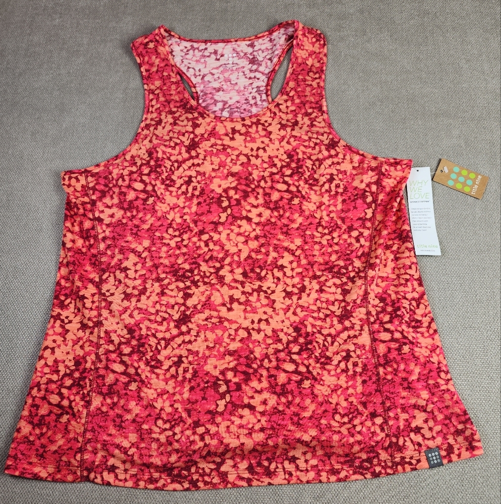 Title Nine Red and Pink Tank Top